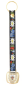 Preview: Glocke Bortenband 8x2cm messing-matt